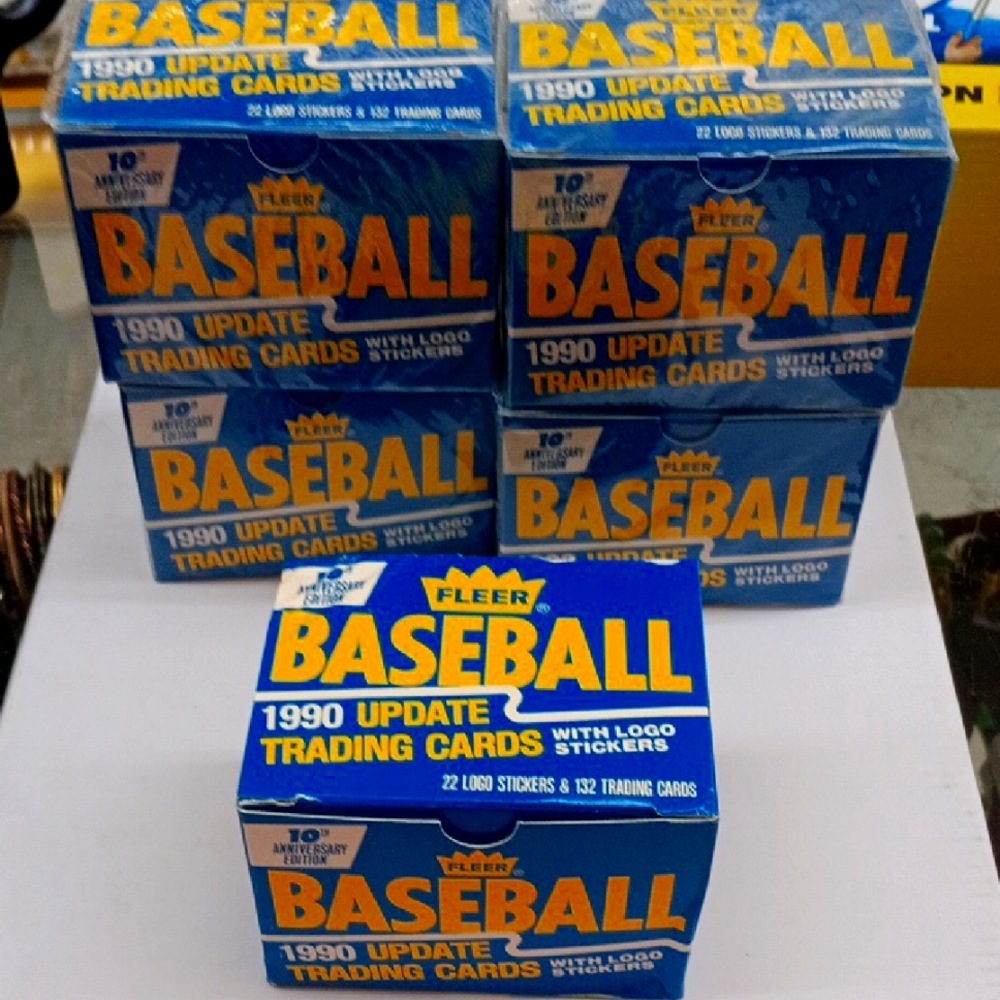 Fleer Baseball 1990 Trading Cards Box Set